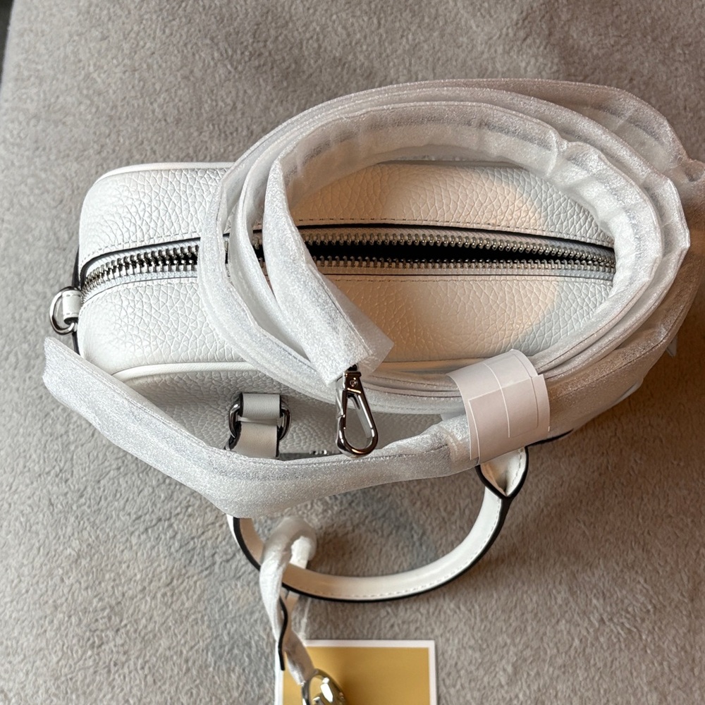 Michael Kors White Leather Satchel - Picture 5 of 6